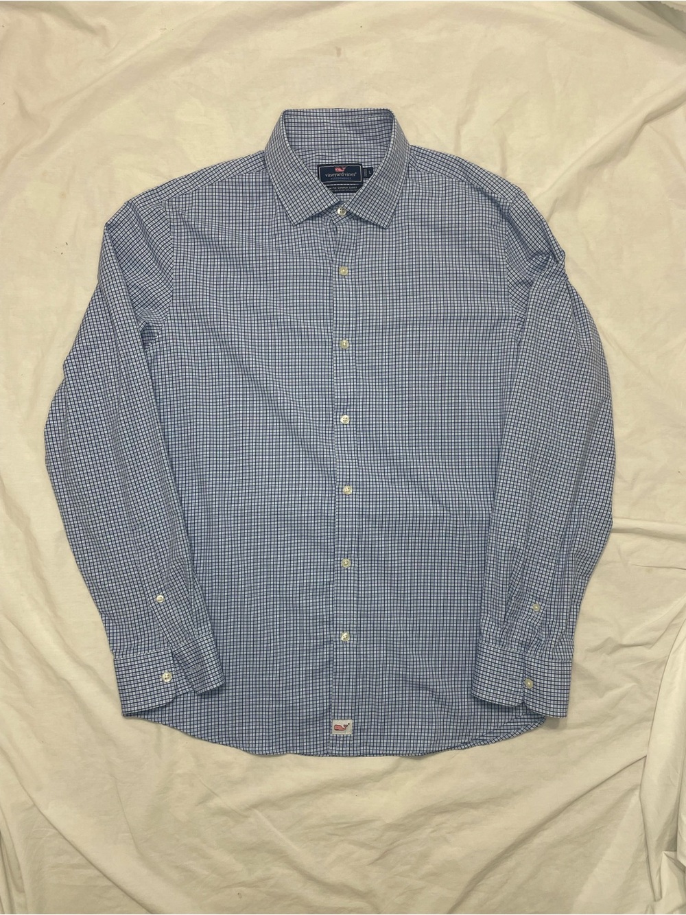 Vineyard Vines Light Blue Gingham Dress Shirt